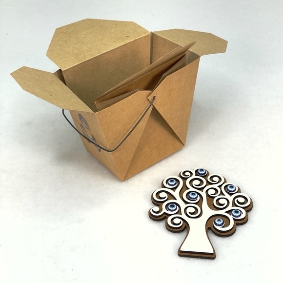 New Turkish Tree Of Life With Blue Evil Eyes Stones - Picture 3 of 4